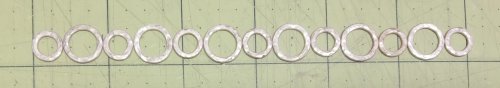 Judy Larson's Handmade Chunky Chain - , Contemporary Wire Jewelry, Making Chain, Chain Making , hammered rings